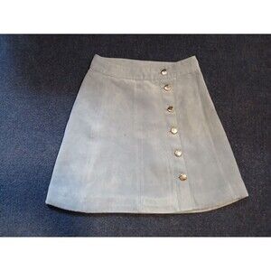 Divided H&M Light Blue  Faux Suede Mini Skirt Size 2